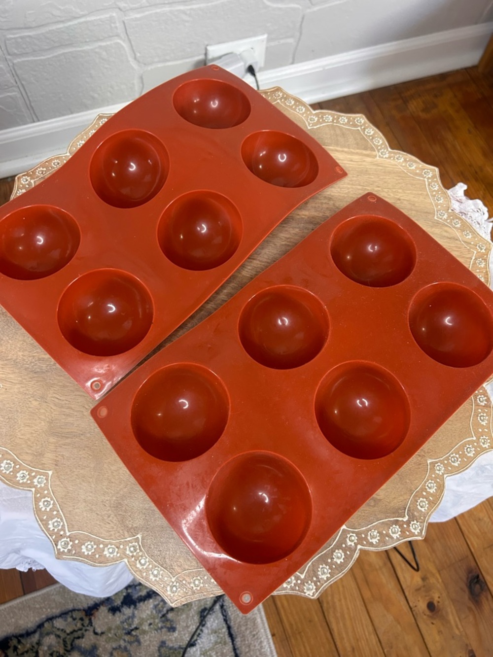 Silicone Half-Sphere Baking Mold Tray – Set of 2 - hot cocoa bombs